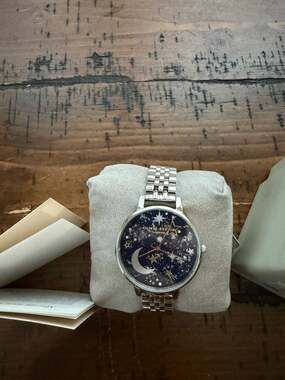 Olivia Burton Celestial Silver Bracelet Watch OB16GD64 38mm